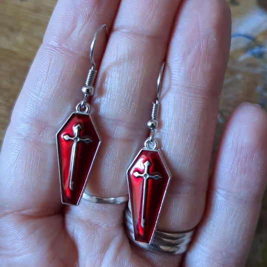 Coffin Earrings