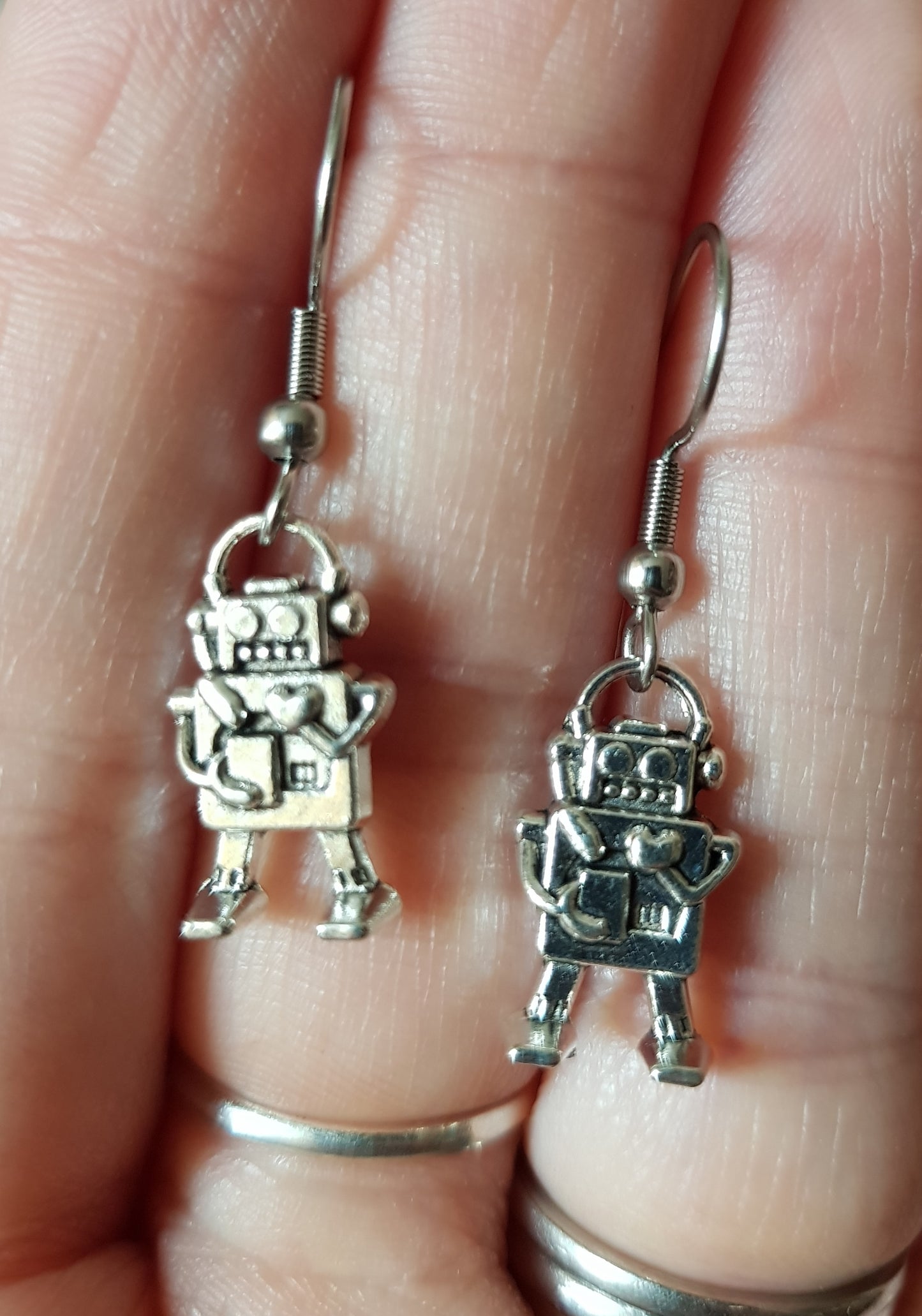 Robot Earrings