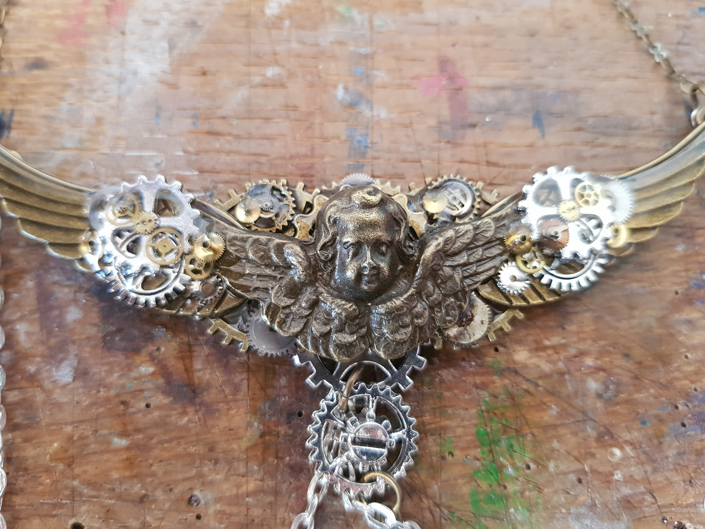 Angel Steampunk Necklace
