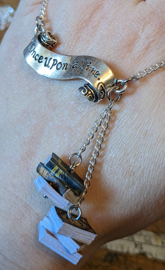 Once Upon A Time Miniature Book Necklace