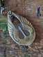 Reversable 1930s Style Art Deco Swan Pendant Resin Set Watch Parts