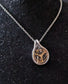Teardrop Pendant with Vintage Watchparts