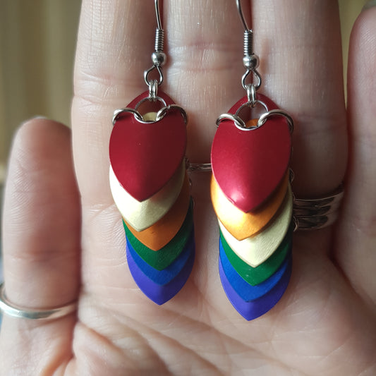 Rainbow Scale Earrings