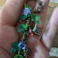 Bird and Flowers Wire wrapped Key Pendant