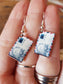 Blue Airmail Envelope Earrings