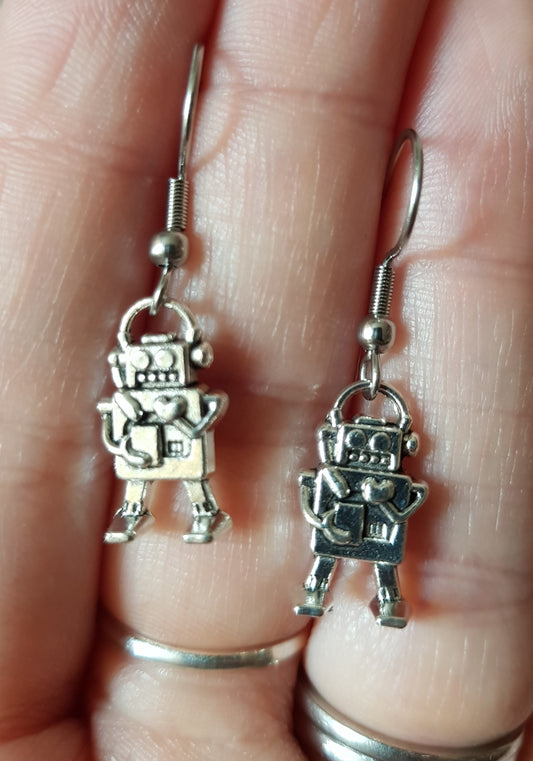 Robot Earrings