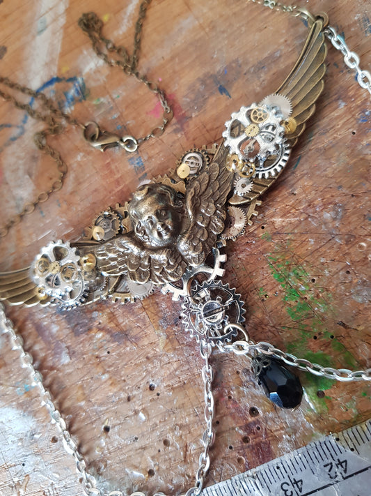 Angel Steampunk Necklace