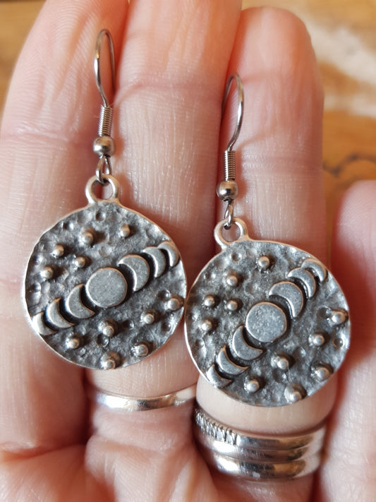 Moon Phase Earrings