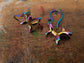 Titanium Toned Balloon Dog Earrings on Titanium Plated Hooks