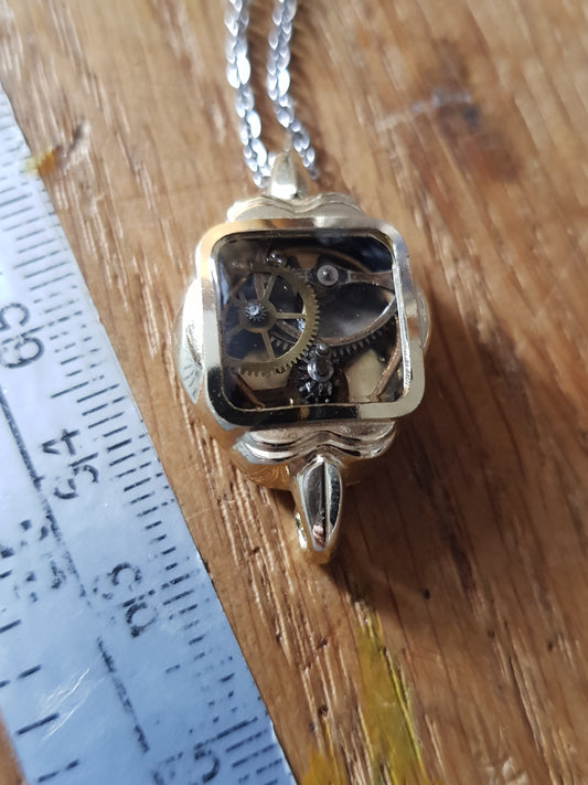 Vintage Watch Casing Pendant