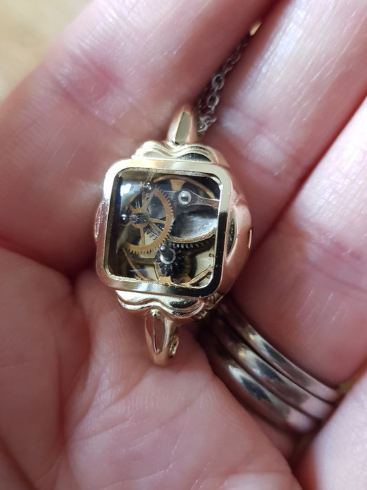 Vintage Watch Casing Pendant
