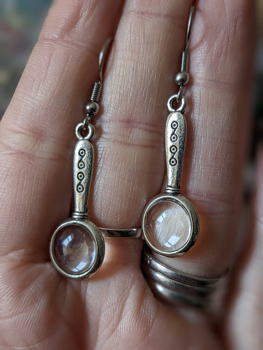 Magnifying Glass Earrings