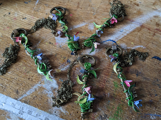 Secret Garden Key Pendant