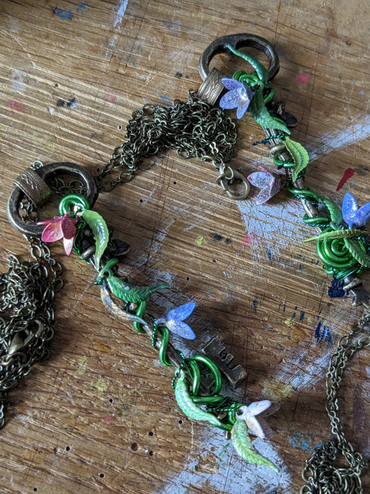 Secret Garden Key Pendant