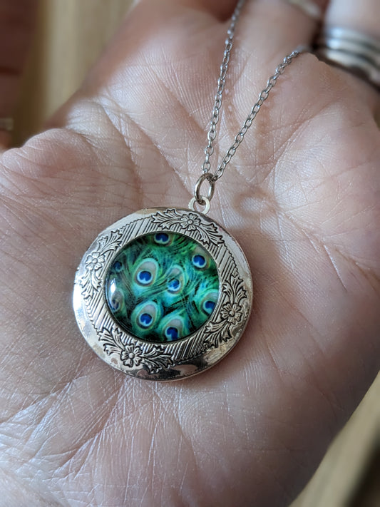 Peacock Locket